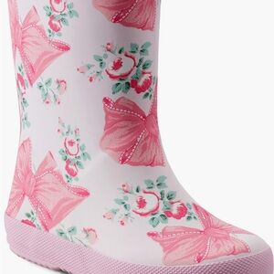 🆕Floral Pink Bow Rain Boots